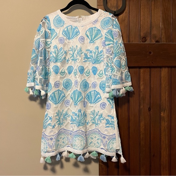 Lilly Pulitzer Jackelin Romper Sea to Sea Lace - Picture 7 of 12